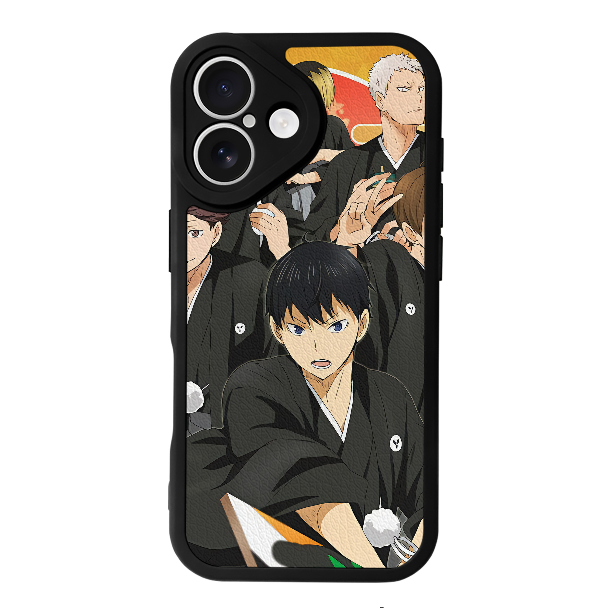 （画像用） ハイキュー!! Haikyu!! 【iPhone 16シリーズ対応】シリコンスマホケース（レザー調） 材質：シリコン